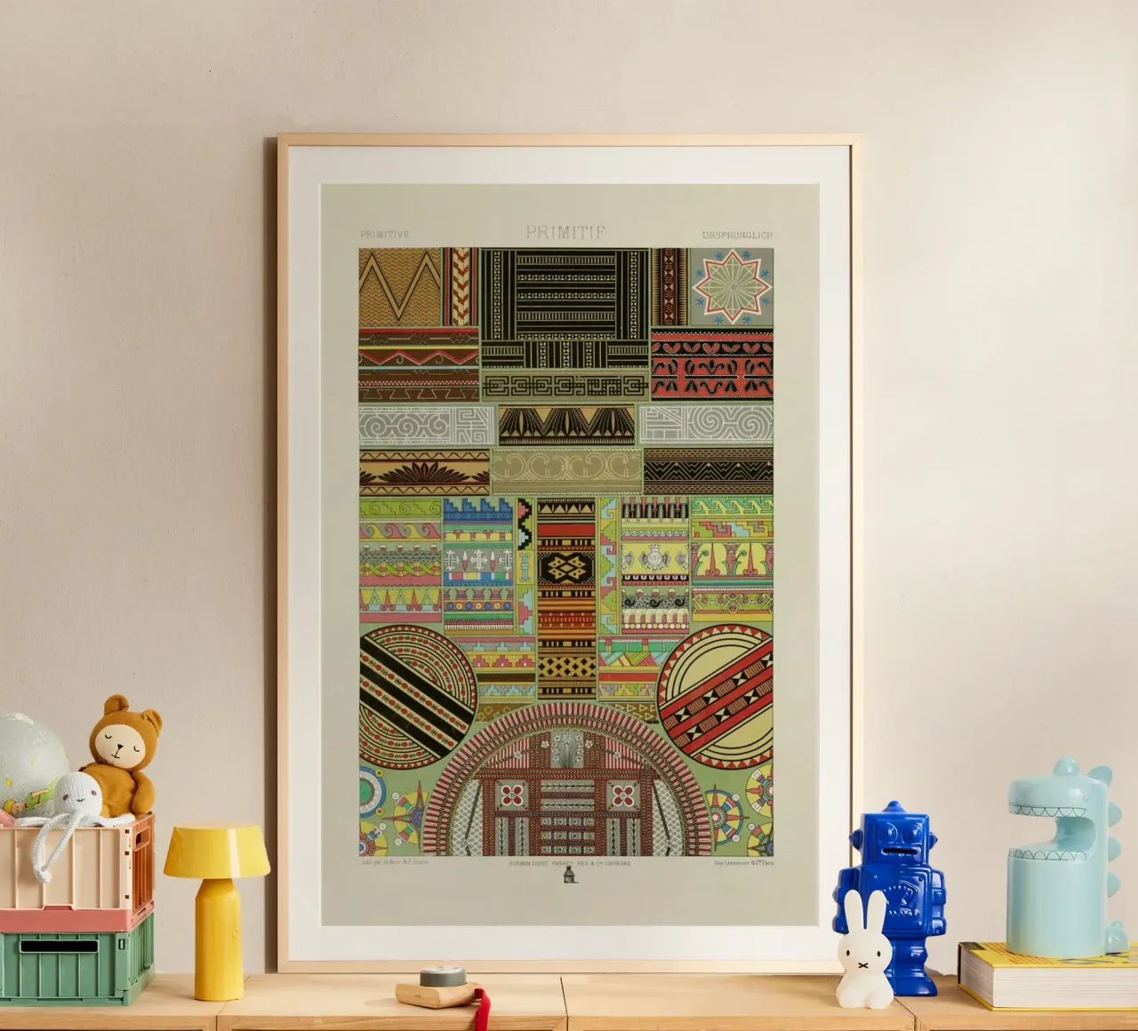 Primitif l'ornement Polychrome - Dufour Durin F. Racinet poster de Artokoloro Quint Lox Ltd