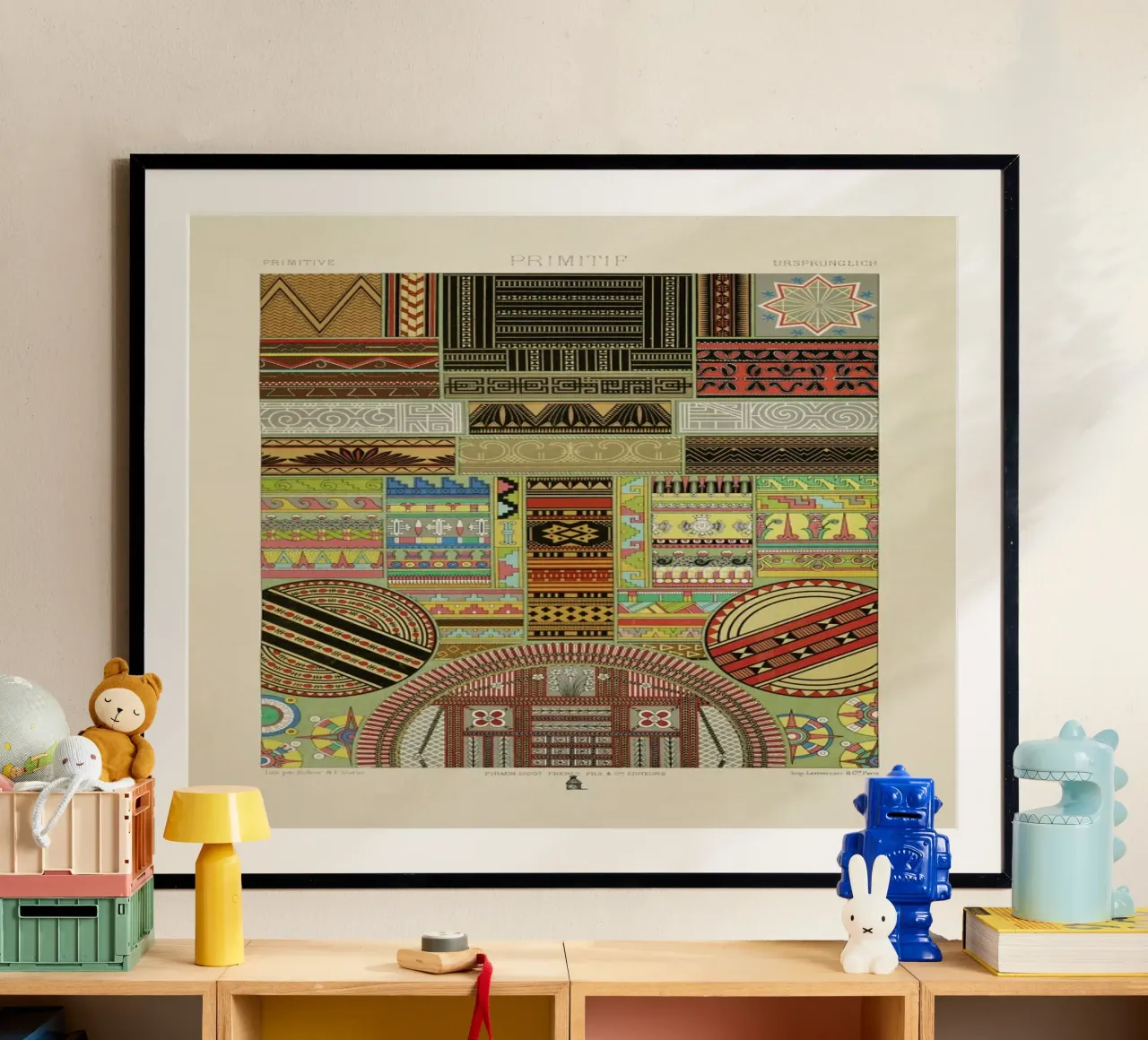 Primitif l'ornement Polychrome - Dufour Durin F. Racinet poster de Artokoloro Quint Lox Ltd