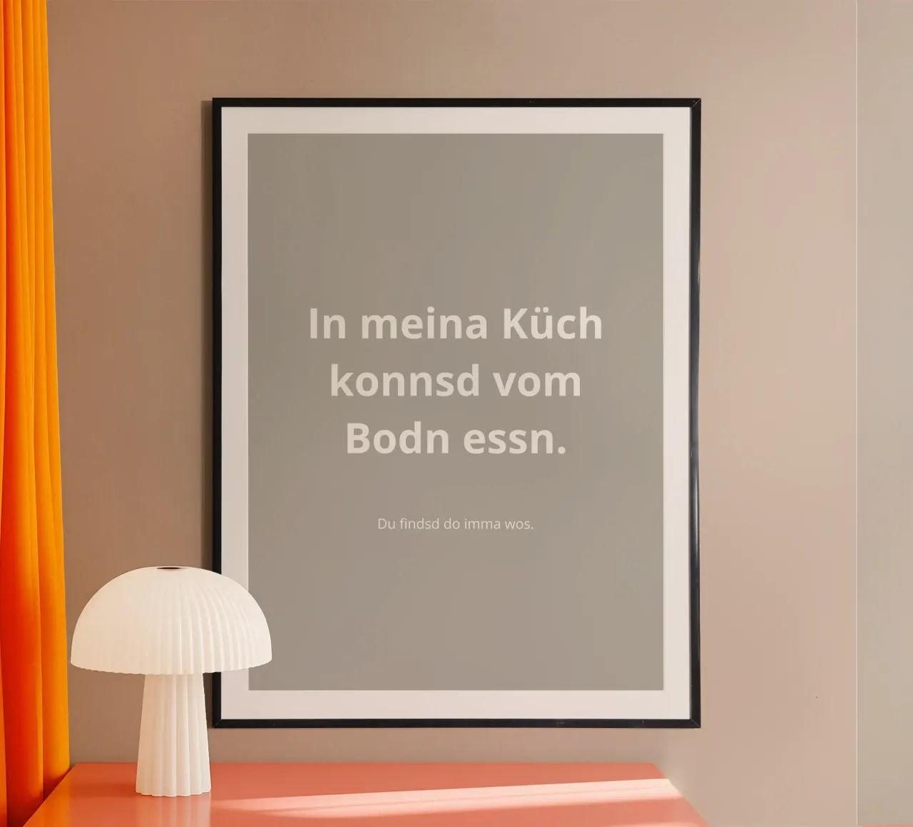 In meina Küch poster by Made in Bavaria