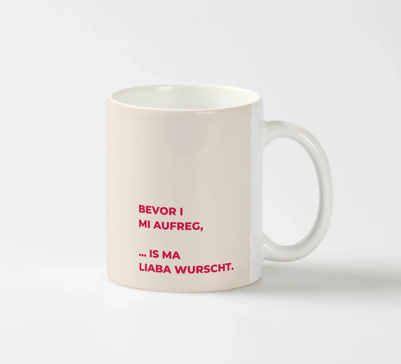 Bevor i mi aufreg tazza in ceramica da Made in Bavaria