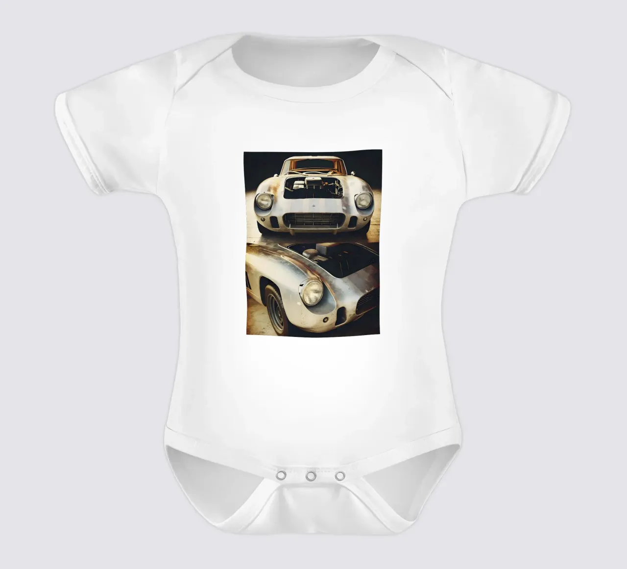 Auto d'epoca body neonato maniche corte da CAR EDITION