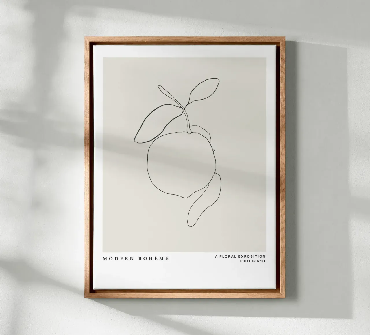 Art Bohemian No 38 tela con Cornice a cassetta da treechild
