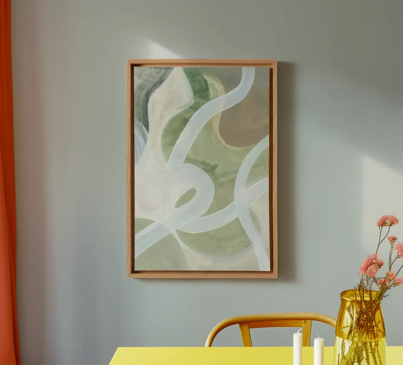 Boucles abstraites 1 toile de Cartissi