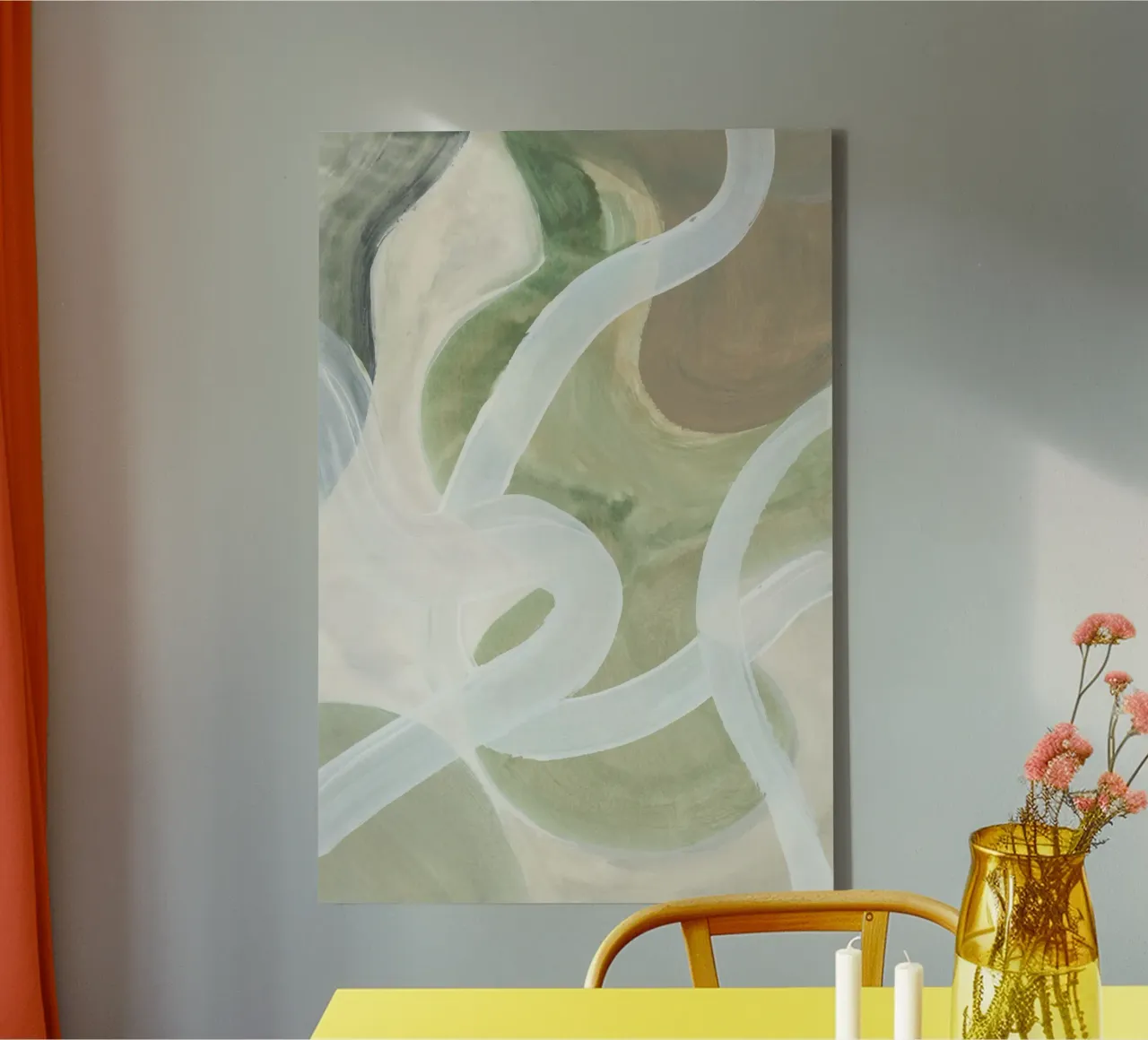 Boucles abstraites 1 toile de Cartissi