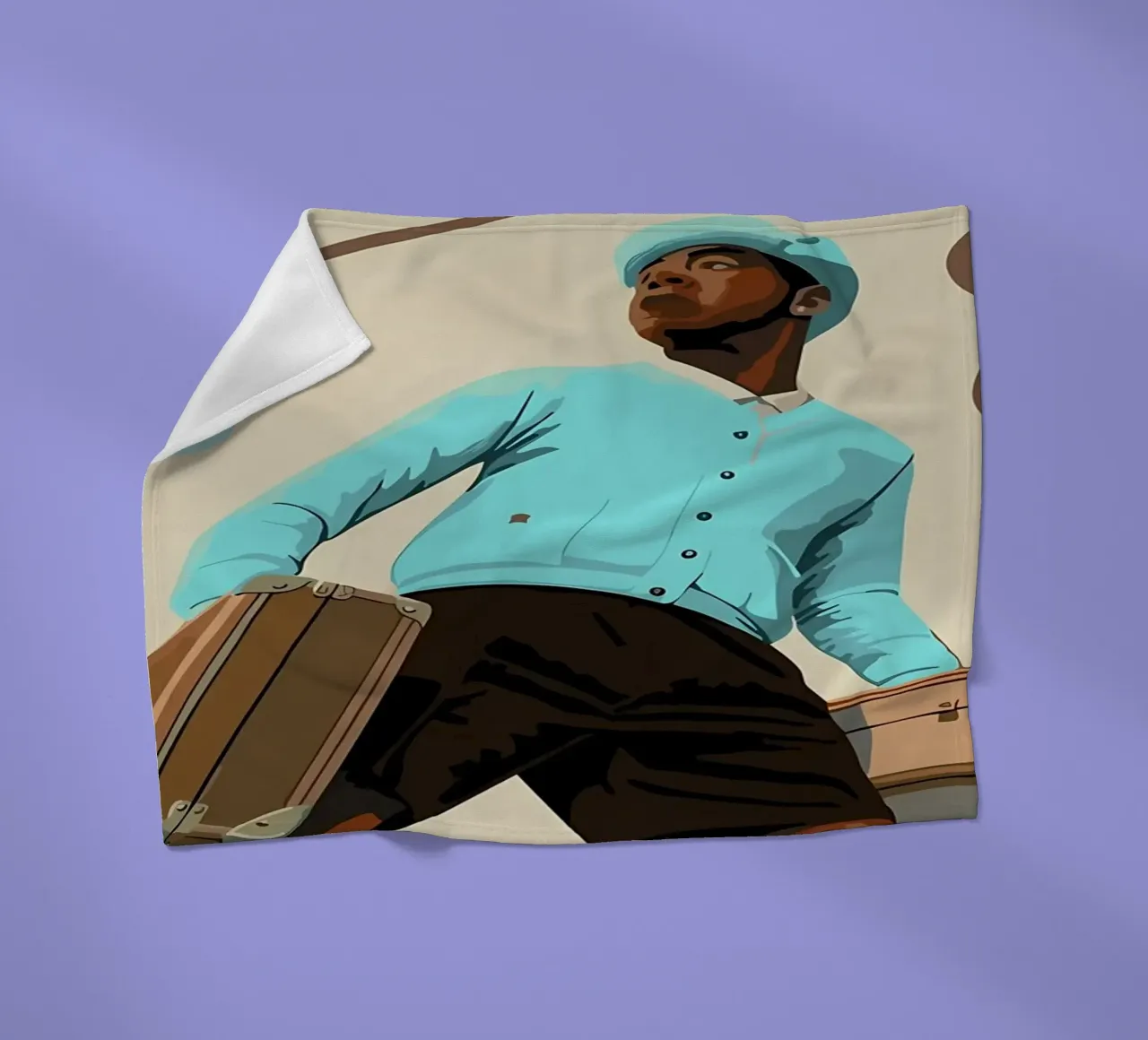 Tyler il Creatore coperta in pile da diedrich