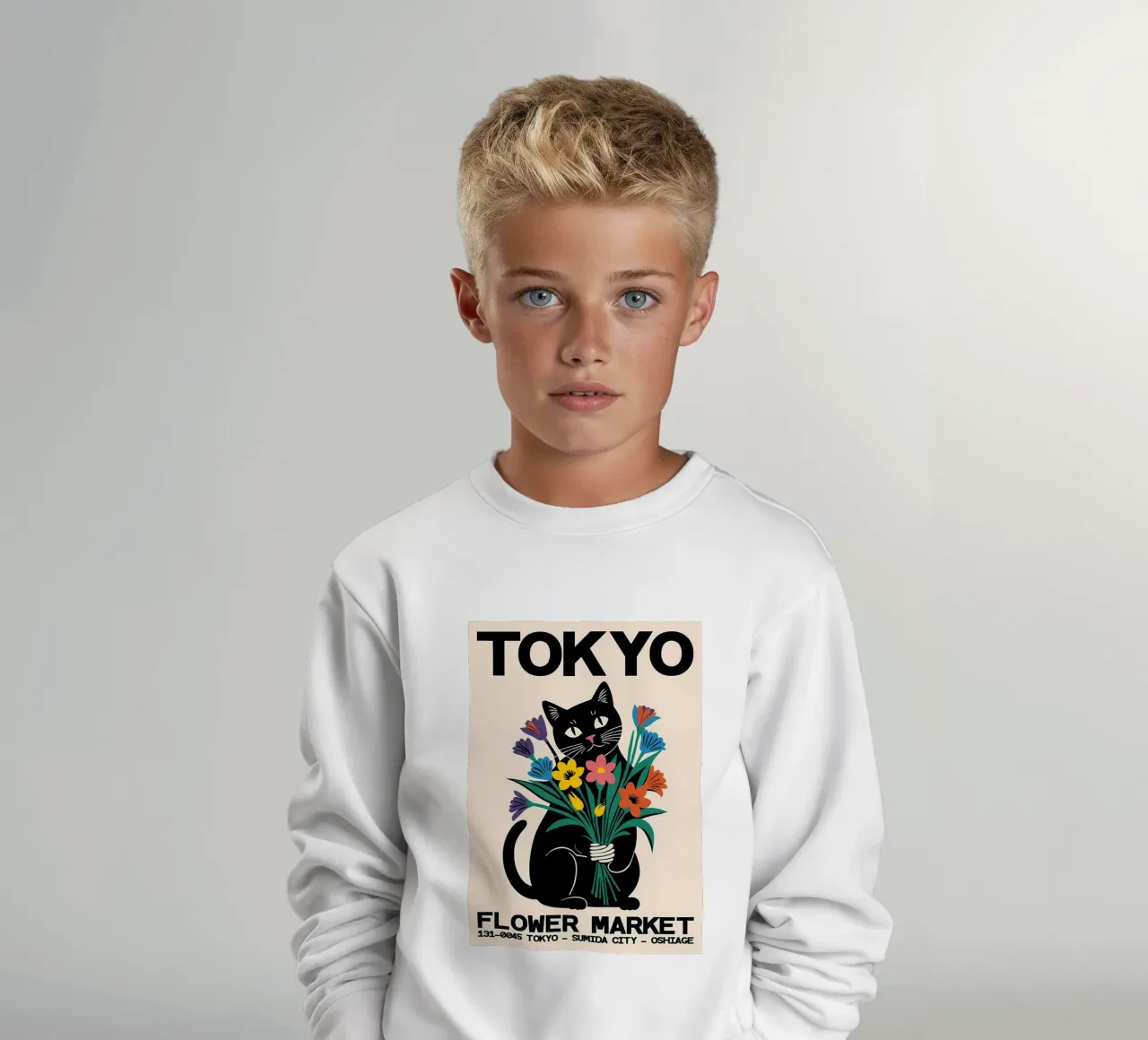 Mercato dei fiori di Tokyo felpa bambino da diedrich