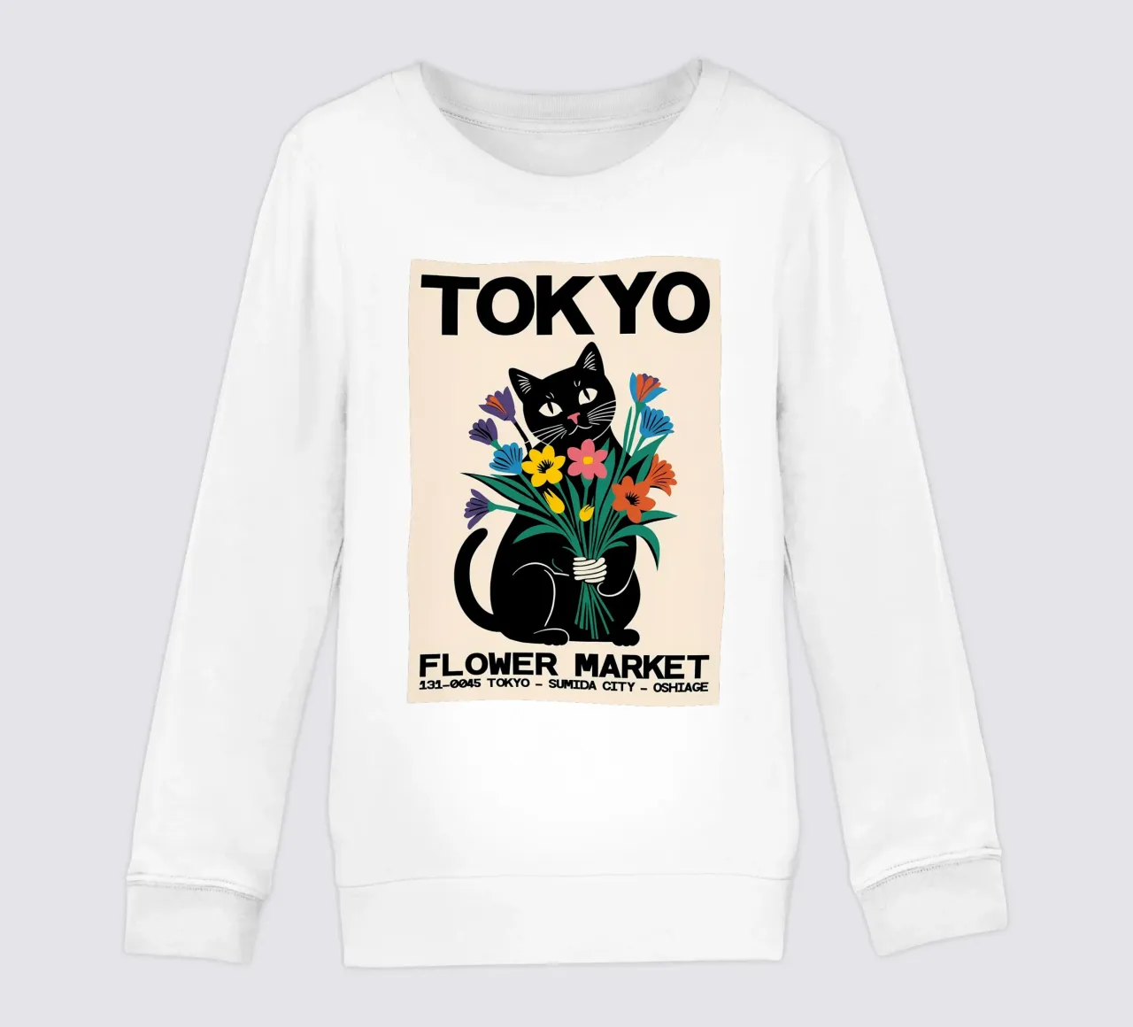 Mercato dei fiori di Tokyo felpa bambino da diedrich