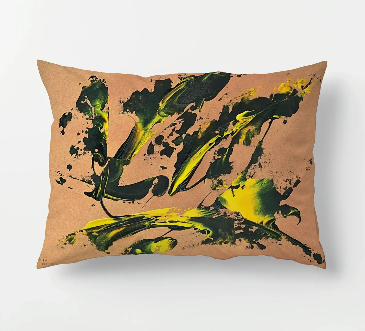NATURAL STYLE 59 cuscino da Thierry Vobmann Abstract painting