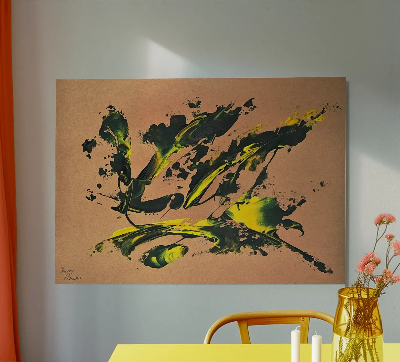 NATURAL STYLE 59 alluminio dibond da Thierry Vobmann Abstract painting