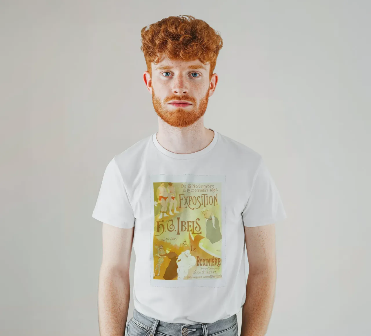 Poster for l' Exposition de H. G. Ibels t-shirt da Artokoloro Quint Lox Ltd