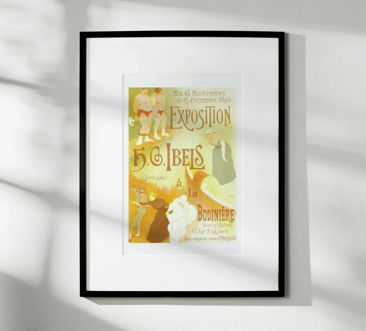 Poster for l' Exposition de H. G. Ibels poster con telaio in alluminio da Artokoloro Quint Lox Ltd