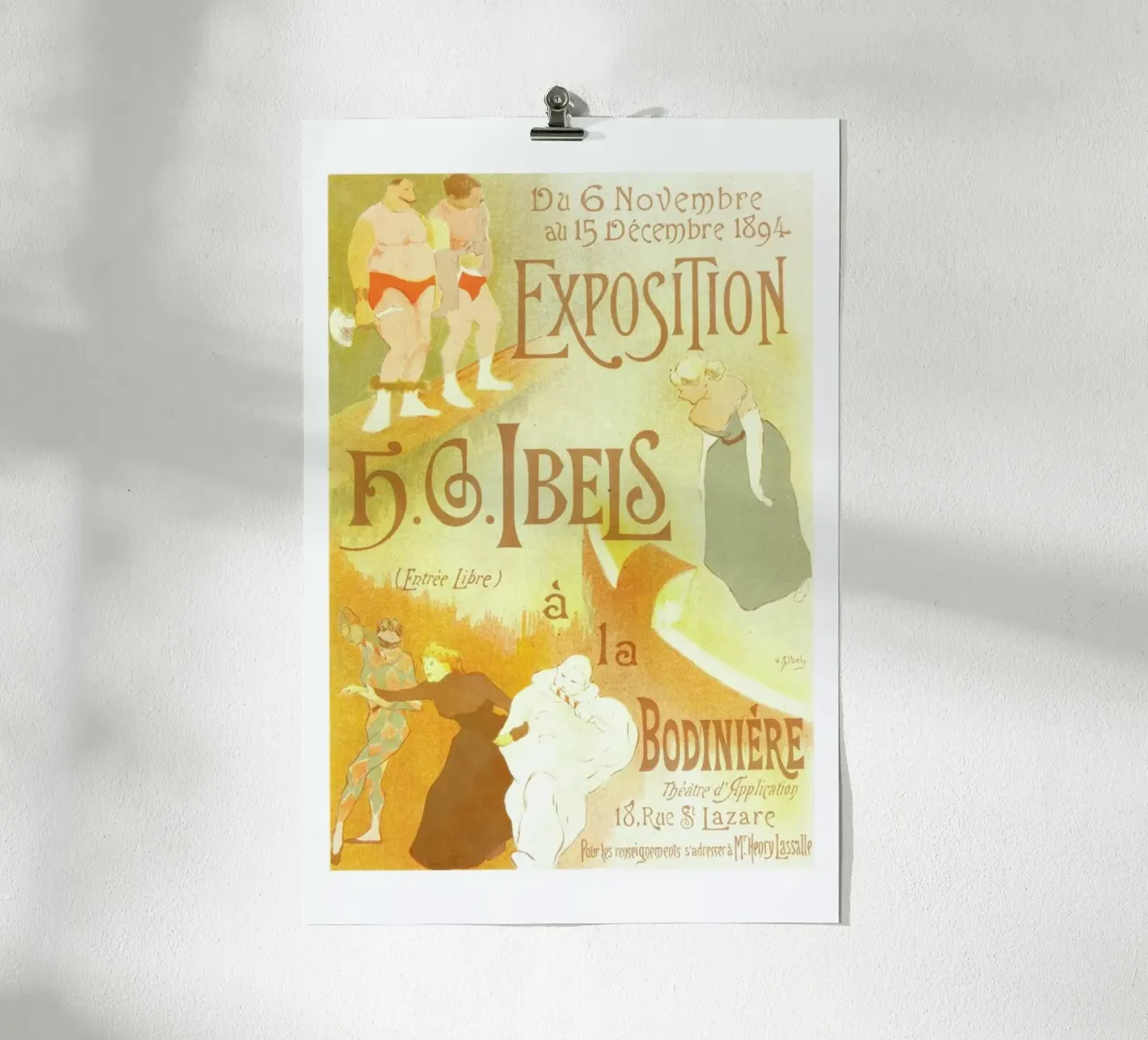 Poster for l' Exposition de H. G. Ibels poster con telaio in alluminio da Artokoloro Quint Lox Ltd