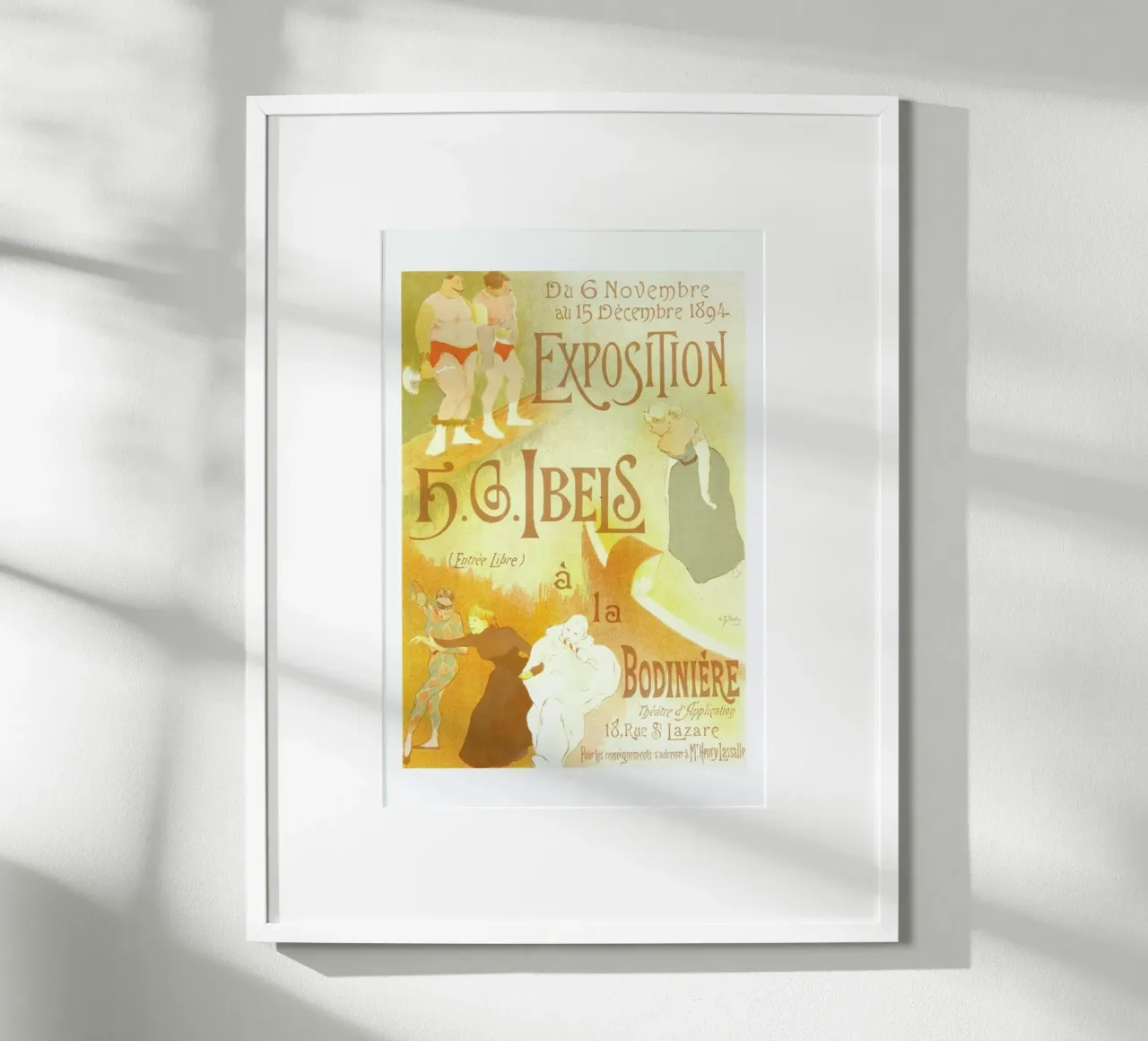 Poster for l' Exposition de H. G. Ibels poster con telaio in alluminio da Artokoloro Quint Lox Ltd