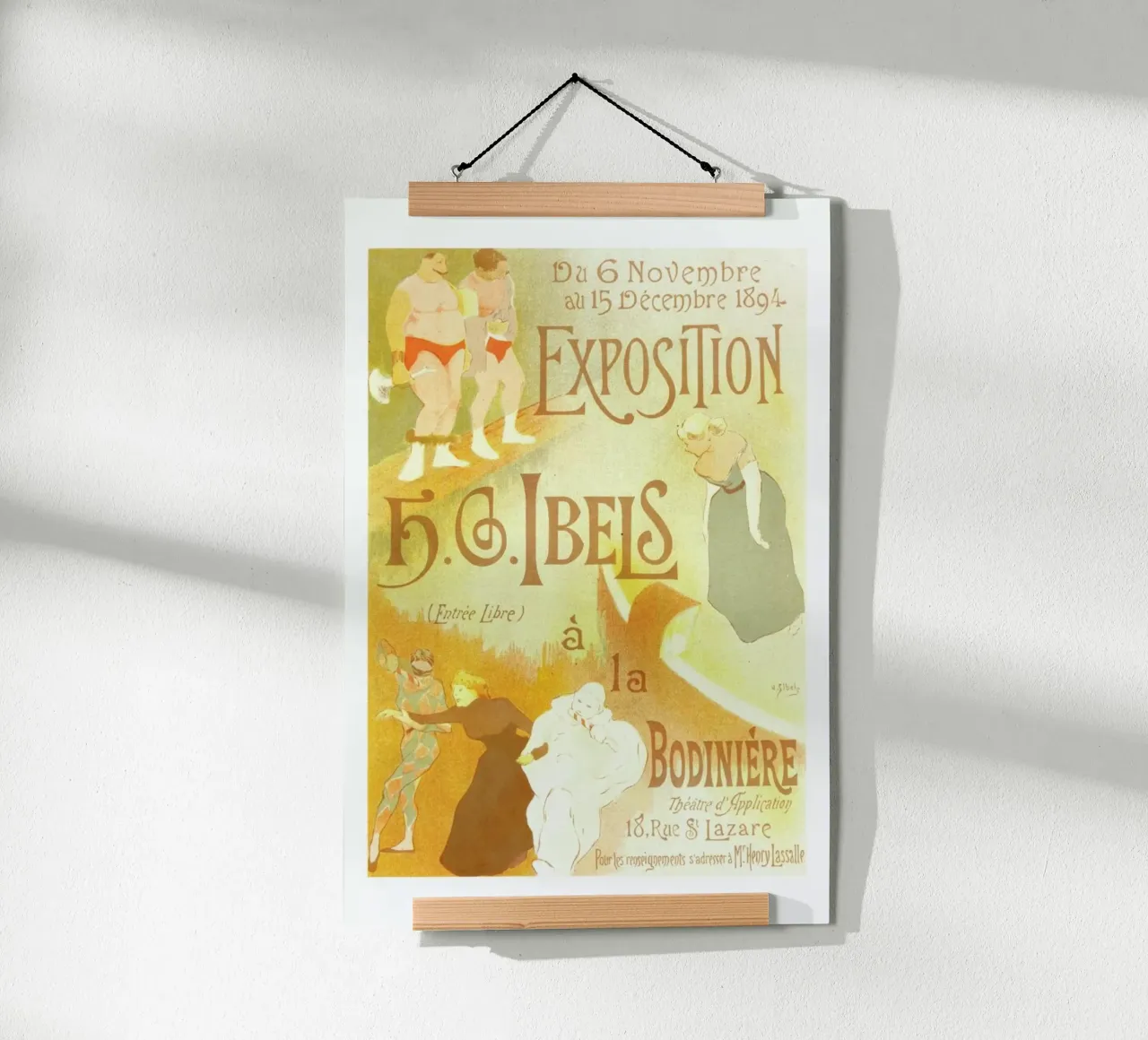 Poster for l' Exposition de H. G. Ibels poster con telaio in alluminio da Artokoloro Quint Lox Ltd