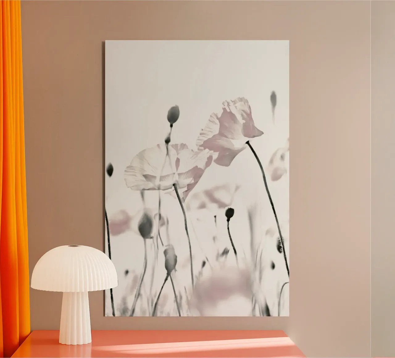 Poppy White 1 alu dibond de Monika Strigel