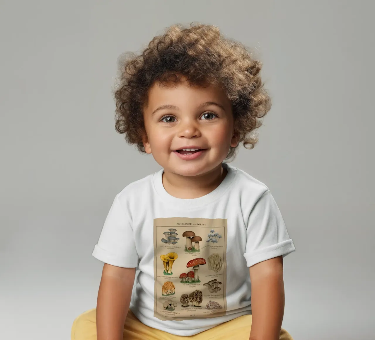 Mushroom of the forest baby t-shirt by diedrich