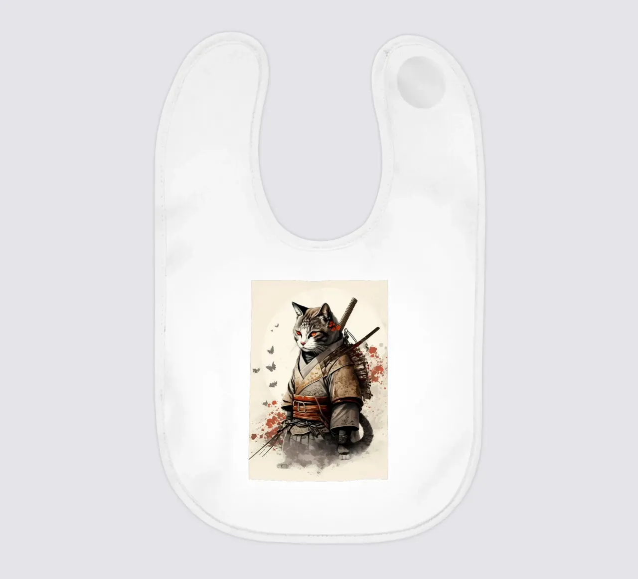 Gatto samurai bavaglino da diedrich