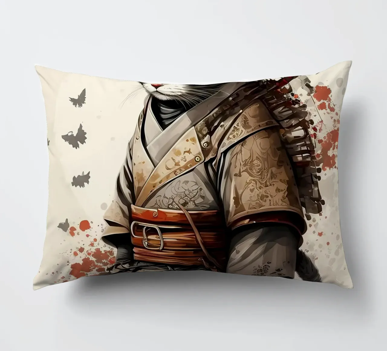 Gatto samurai cuscino da diedrich