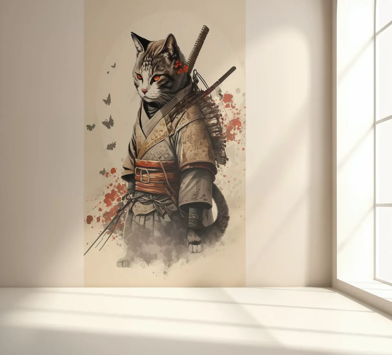 Samurai Cat photo wallpaper by diedrich