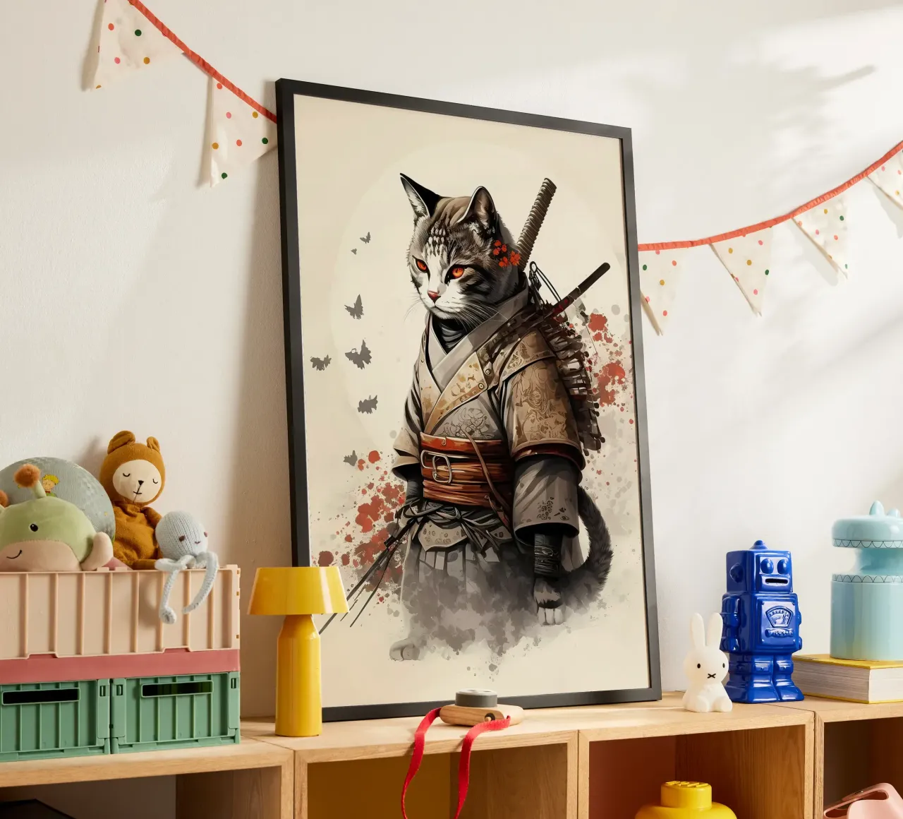 Samurai-Katze Hahnemühle von diedrich