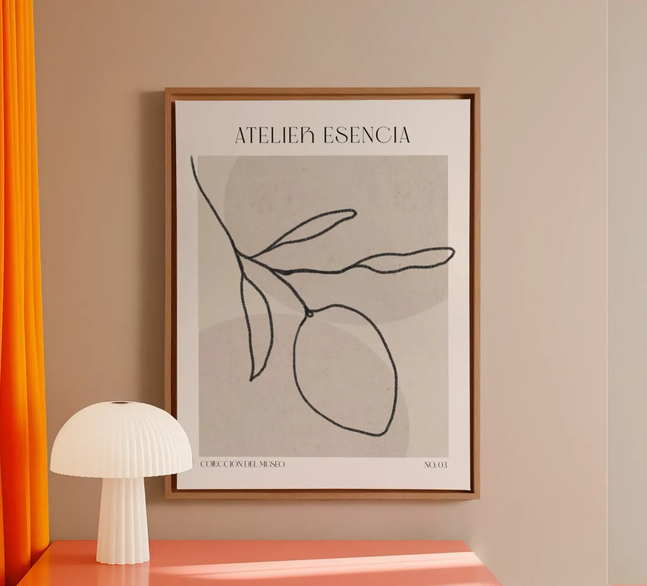 Art Bohemian No 51 tela con Cornice a cassetta da treechild