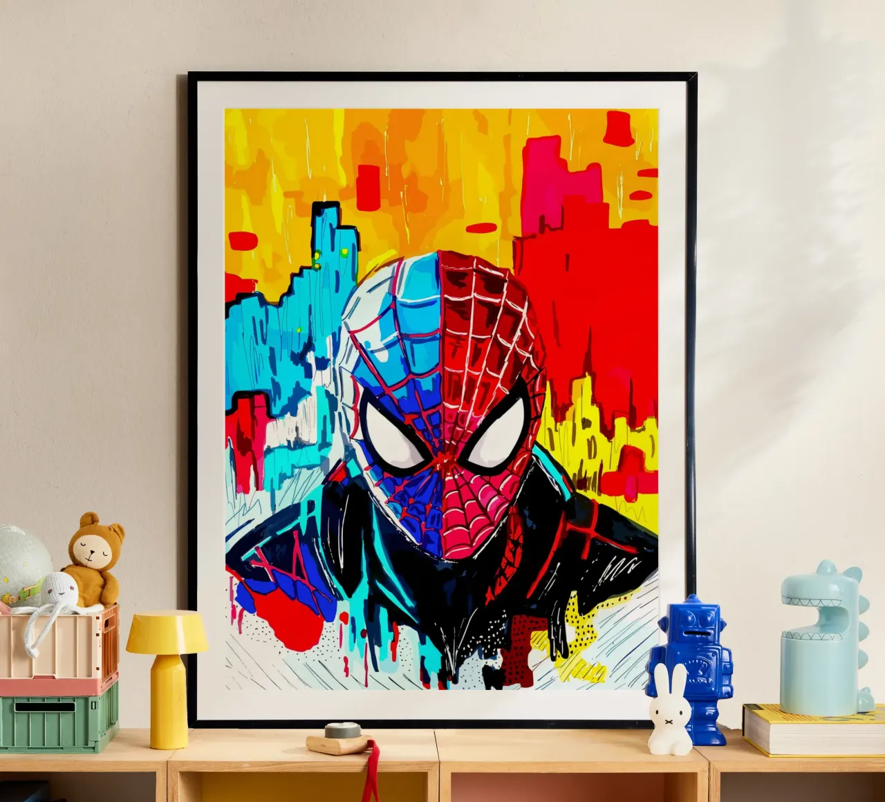 Il fantastico Spiderman🕸️ poster con telaio in plastica da Eni Brandon