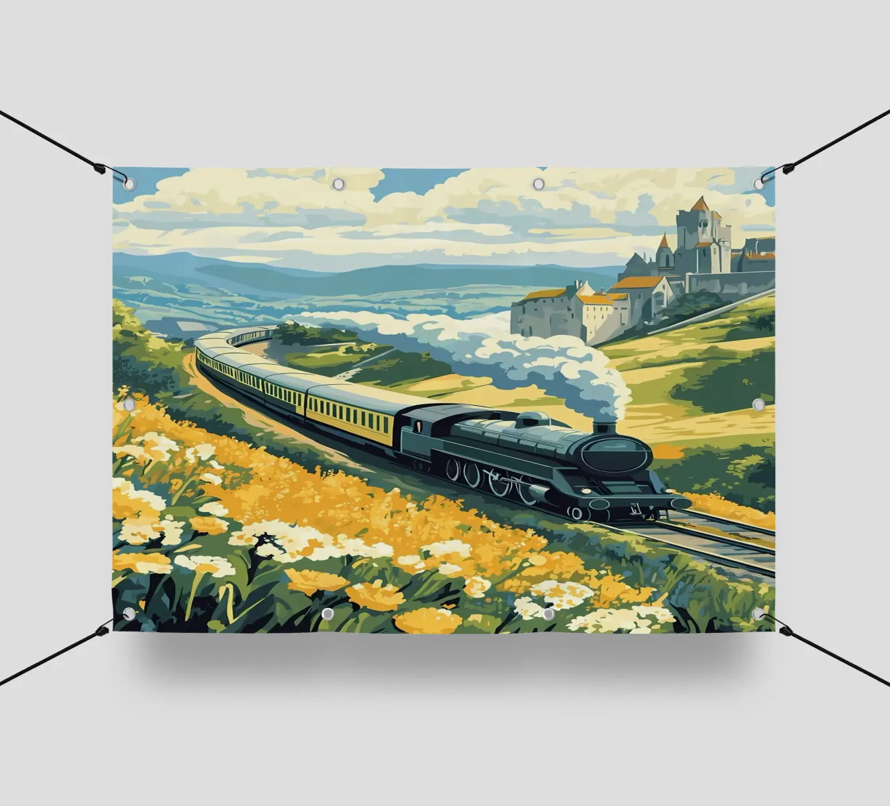 Viaggio sull'Orient Express telo in pvc da diedrich