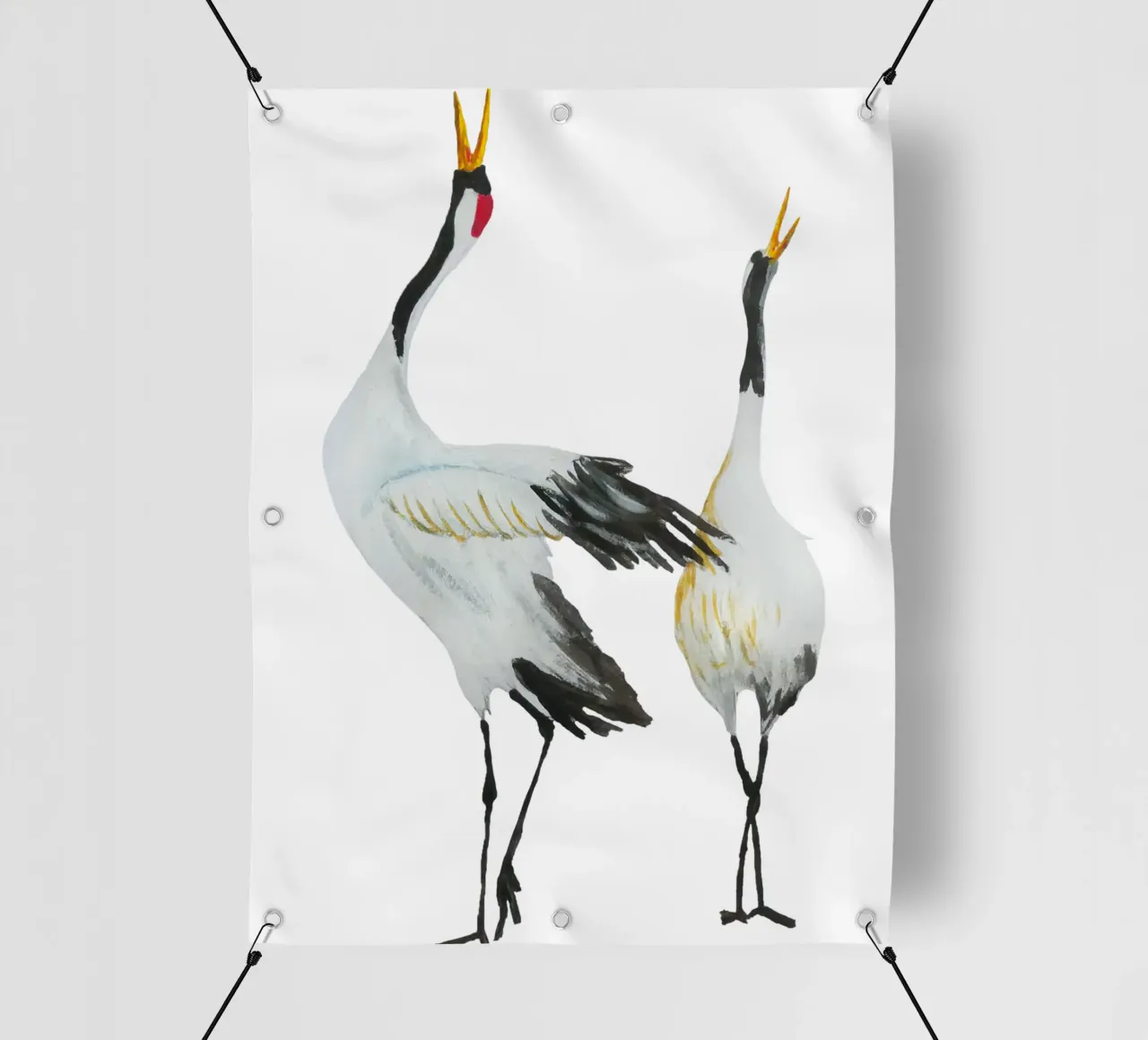 Japanese cranes telo in pvc da Femke Zwaan