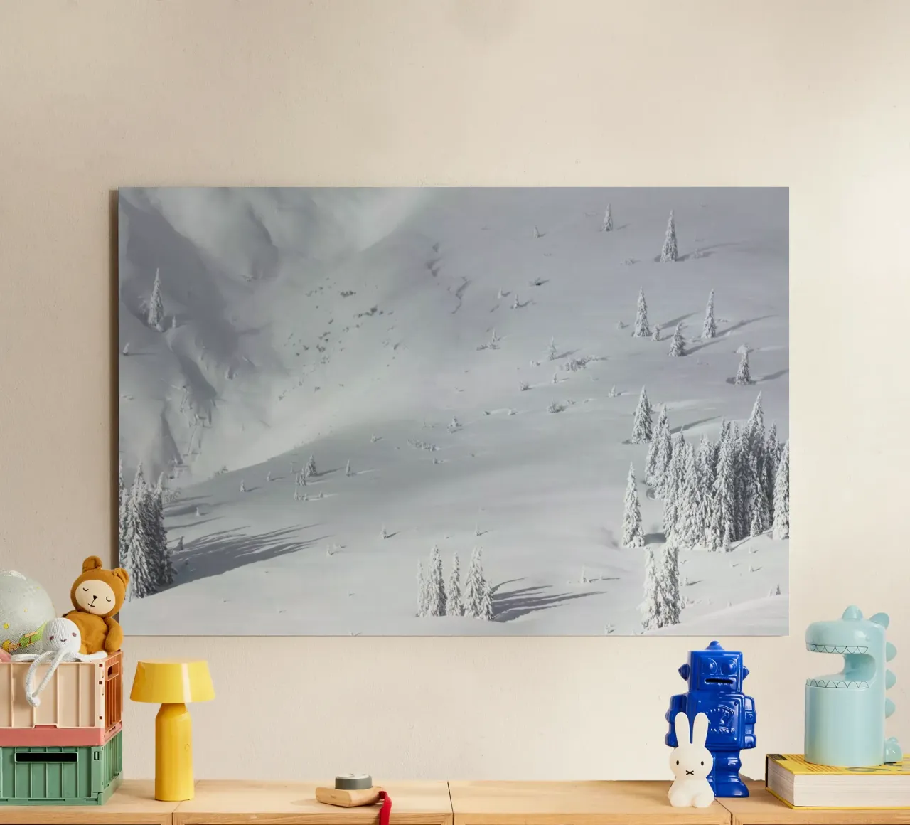 Planet Snow 1 alluminio dibond da Nur Mut