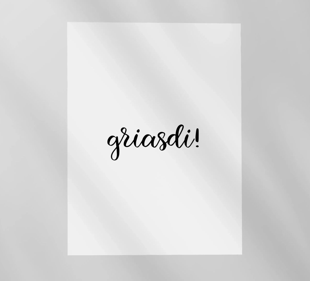Griasdi! pellicola backlit da Made in Bavaria