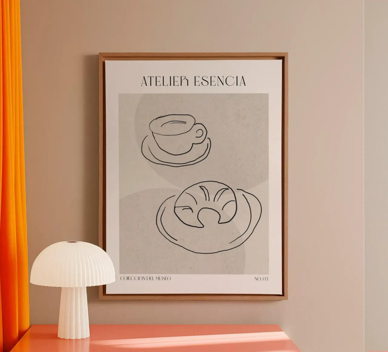 Art Bohemian No 53 tela con Cornice a cassetta da treechild