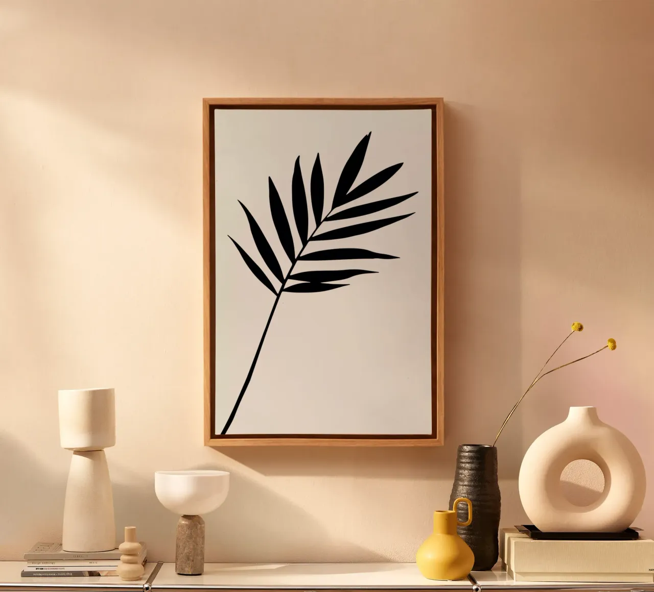 Leaf Specimen Palm tela con Cornice a cassetta da Oh Darling