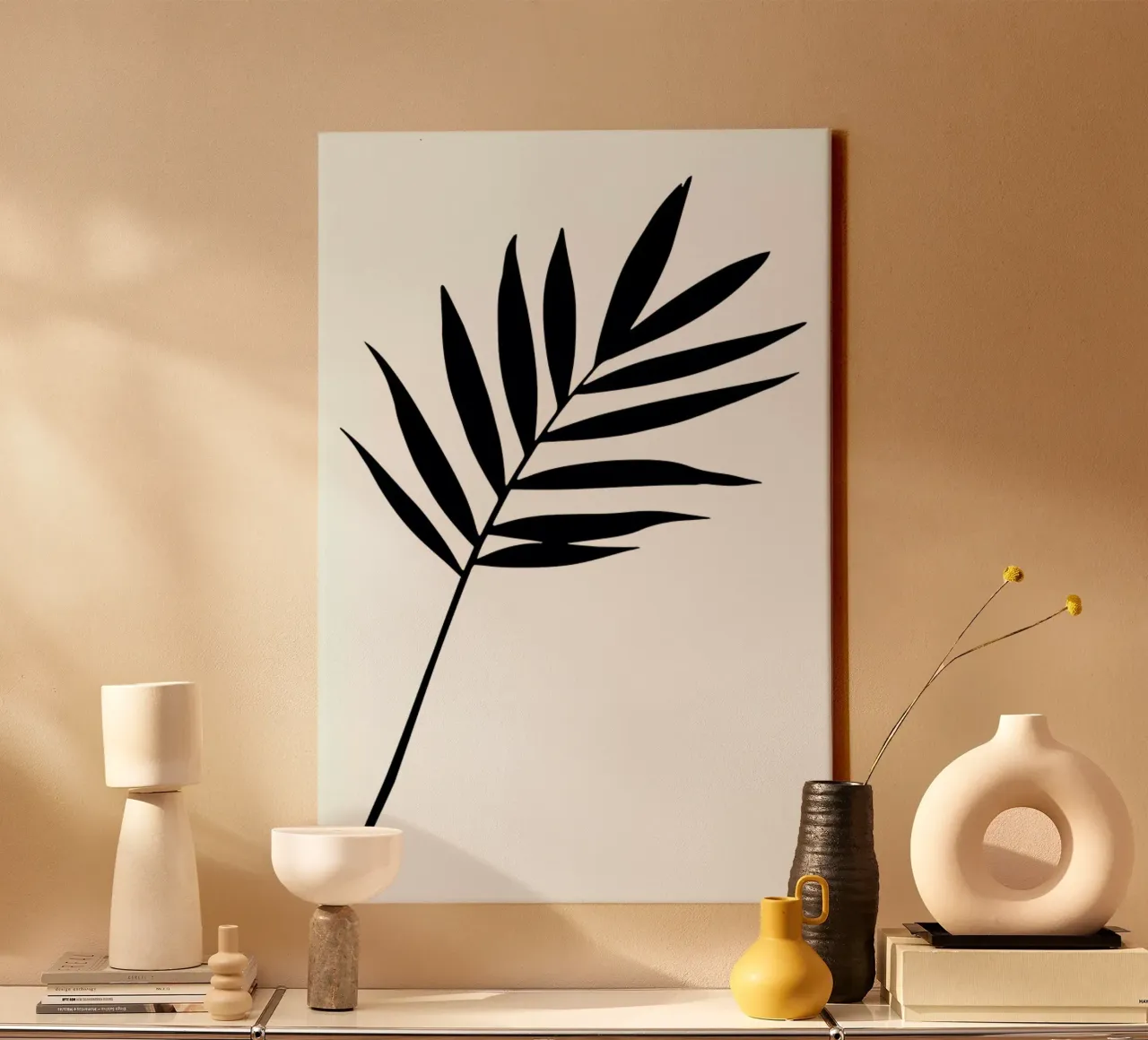 Leaf Specimen Palm tela con Cornice a cassetta da Oh Darling