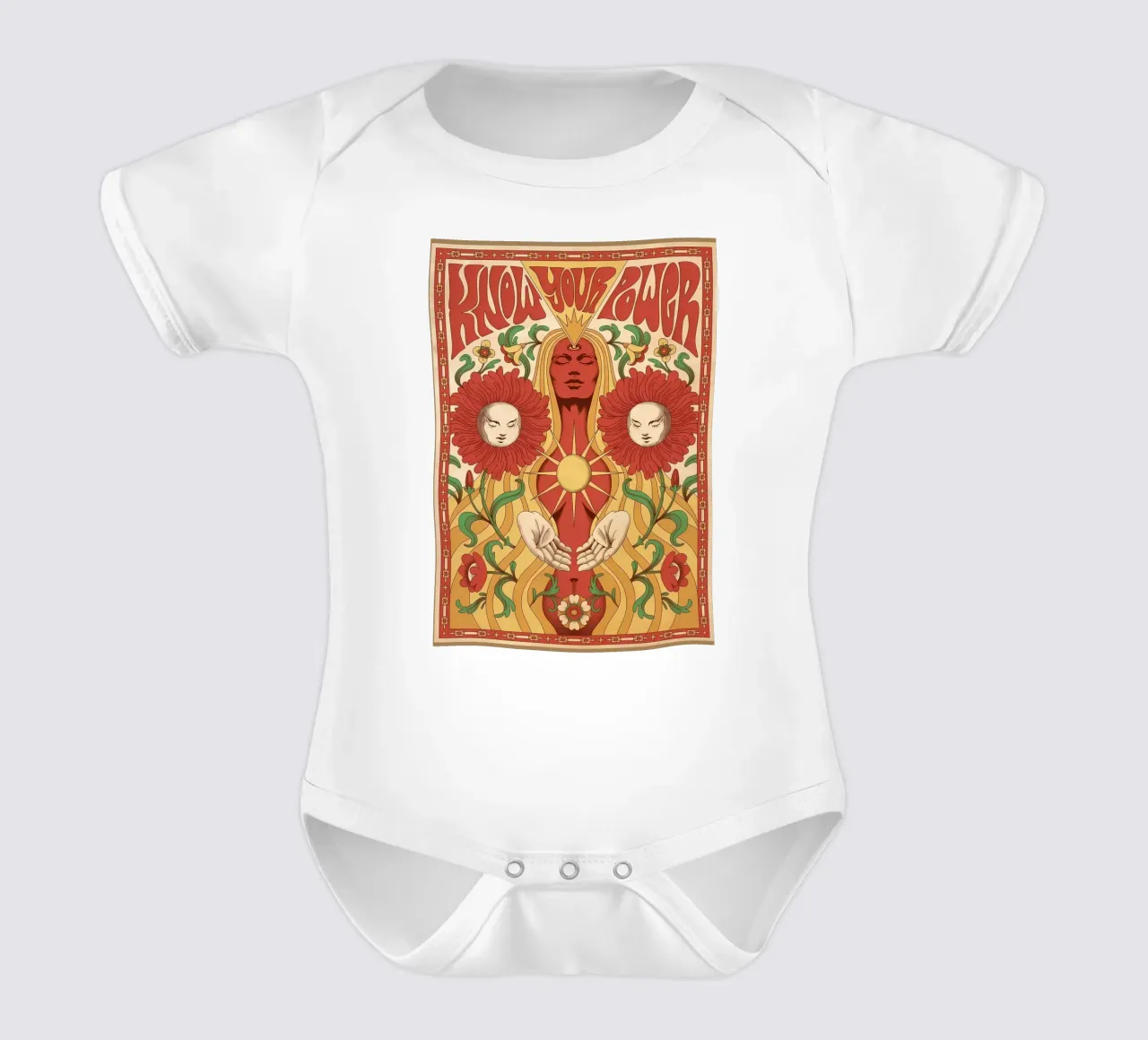 Femminismo Donne Potere Hippy body neonato maniche corte da diedrich