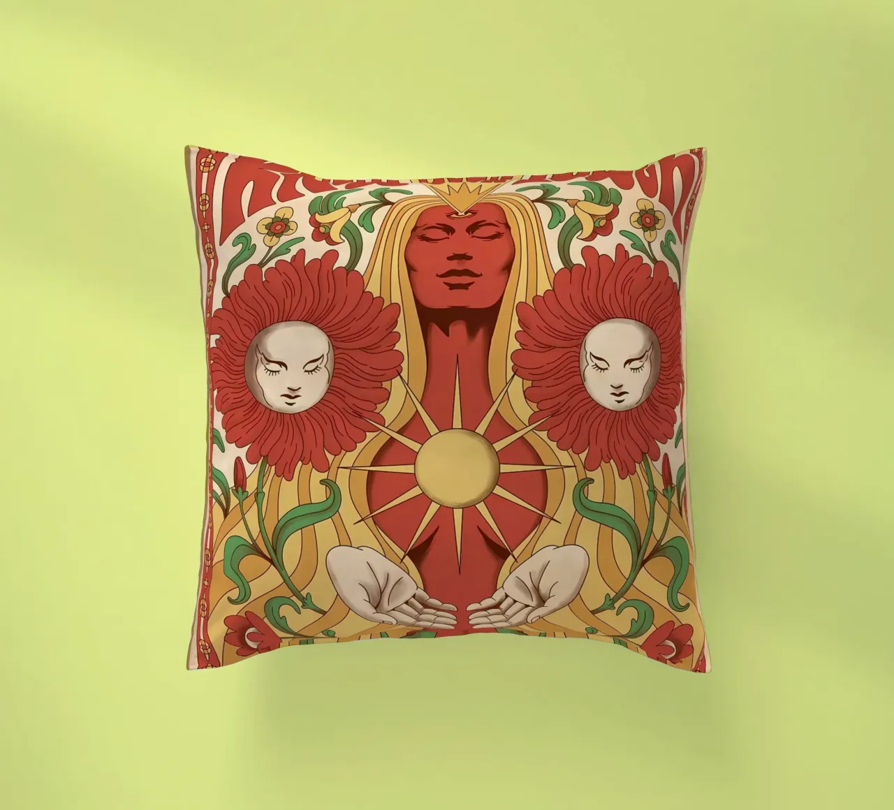 Femminismo Donne Potere Hippy cuscino da diedrich