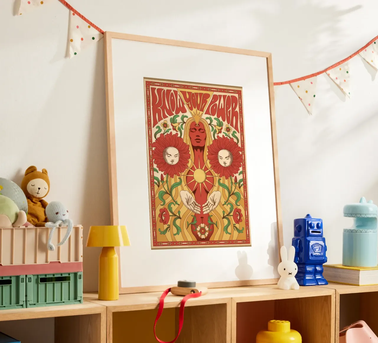 Femminismo Donne Potere Hippy carta hahnemühle da diedrich