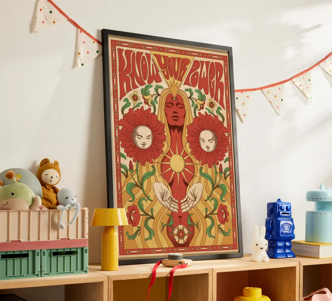 Femminismo Donne Potere Hippy carta hahnemühle da diedrich