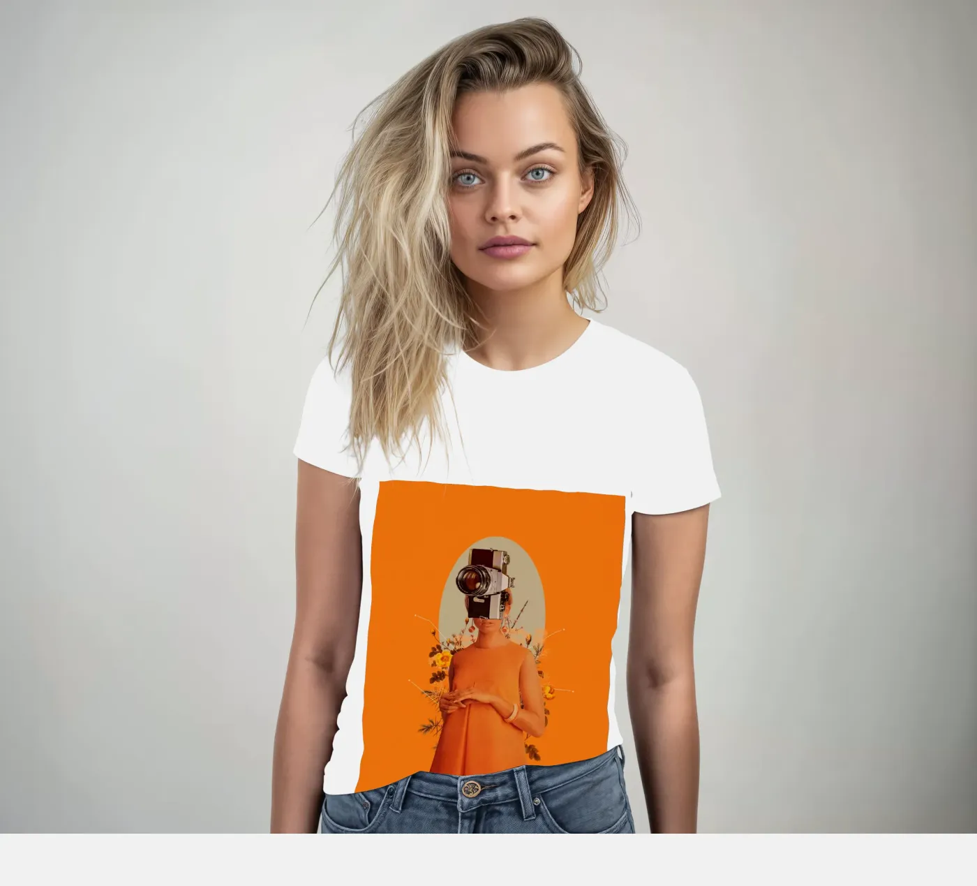 Camerahead t-shirt da donna da Frank Moth