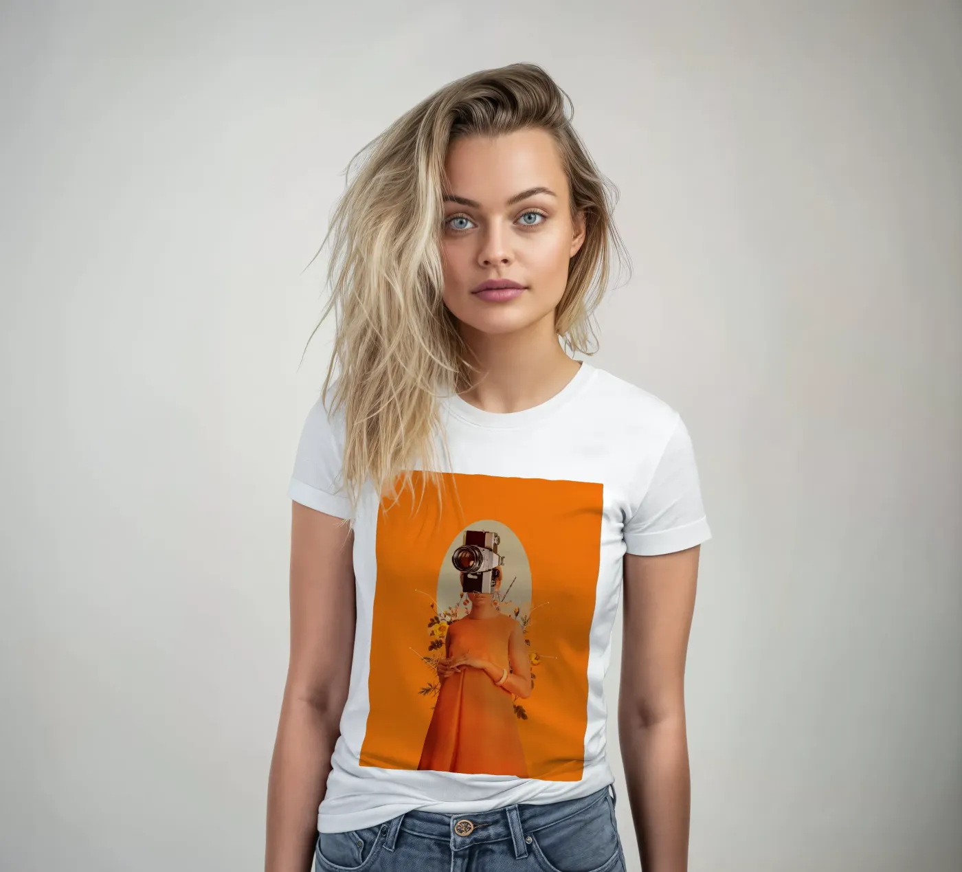 Camerahead t-shirt da donna da Frank Moth