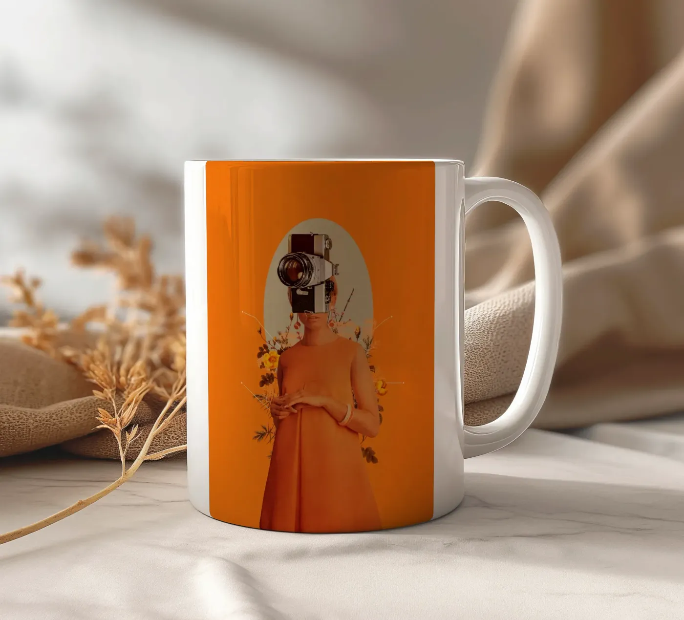 Camerahead ceramic mug by Frank Moth