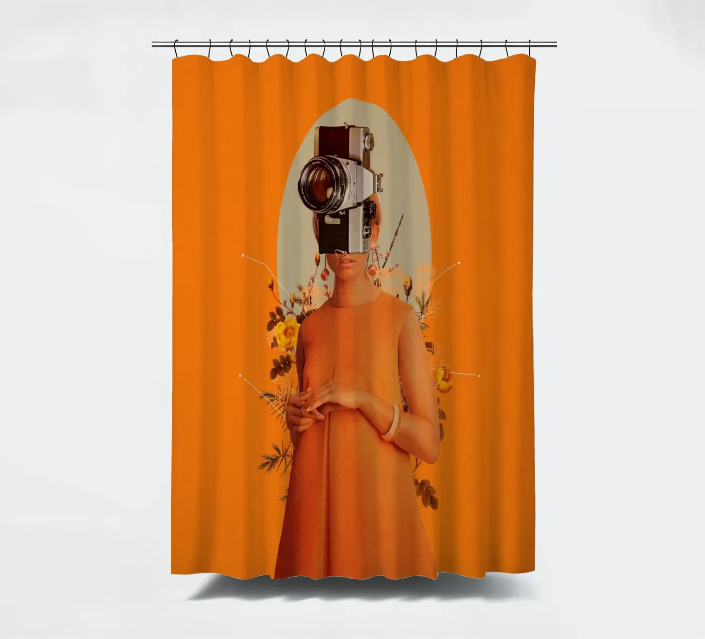 Camerahead douchegordijn van Frank Moth