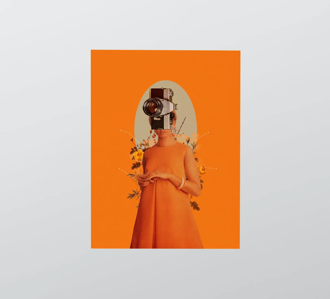 Camerahead sticker van Frank Moth