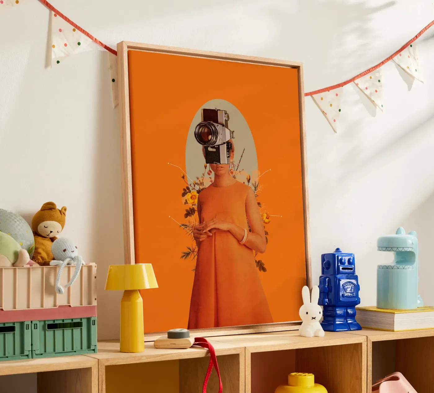 Camerahead canvas van Frank Moth