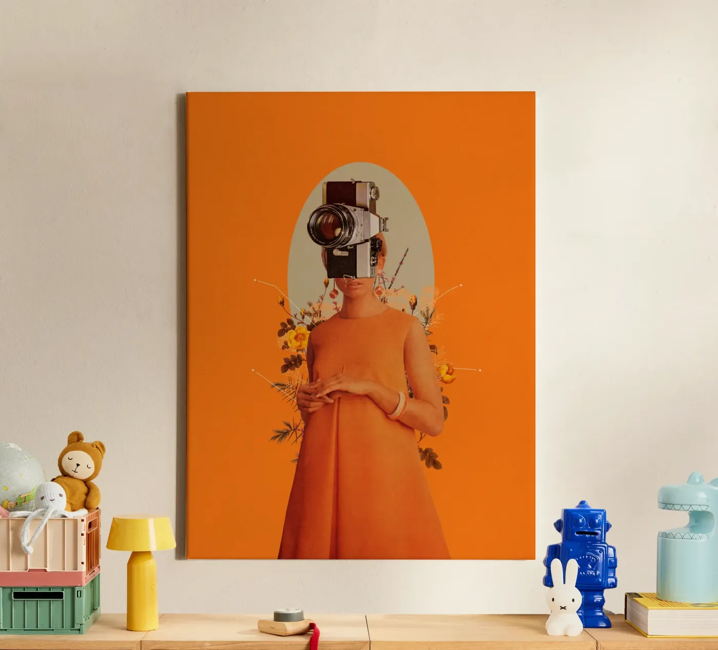 Camerahead canvas van Frank Moth