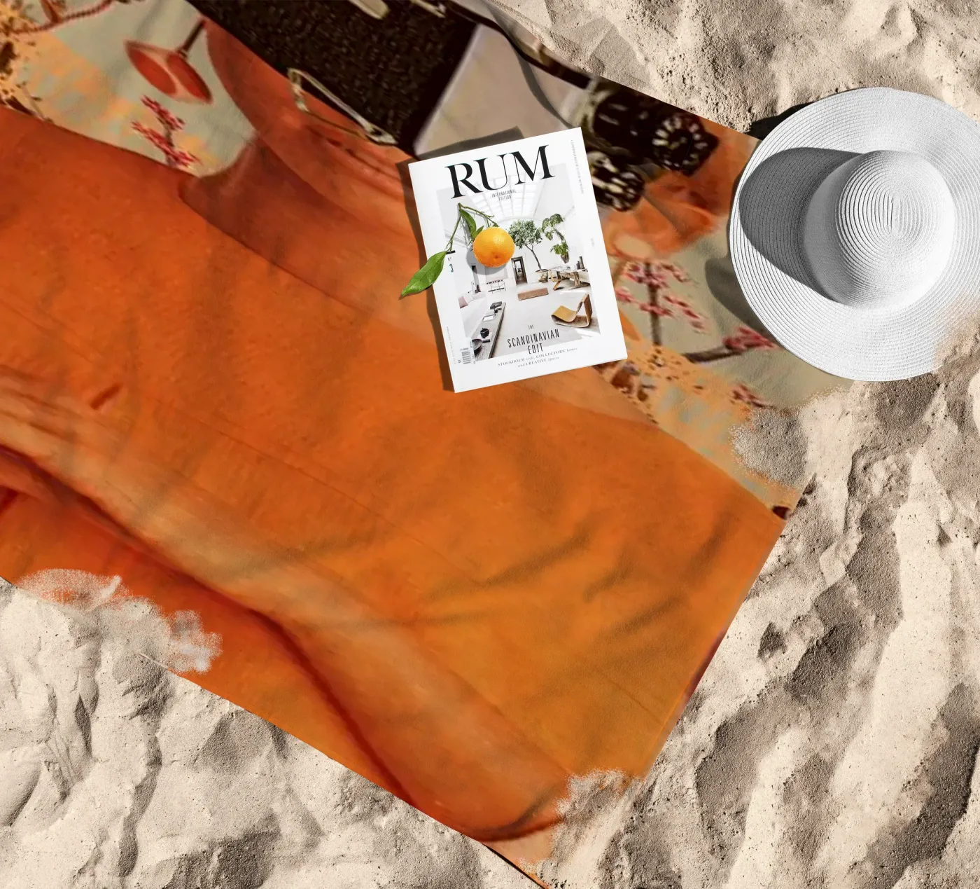 Camerahead beach towel by Frank Moth