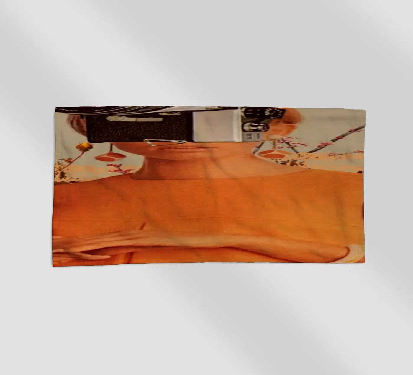 Camerahead beach towel by Frank Moth