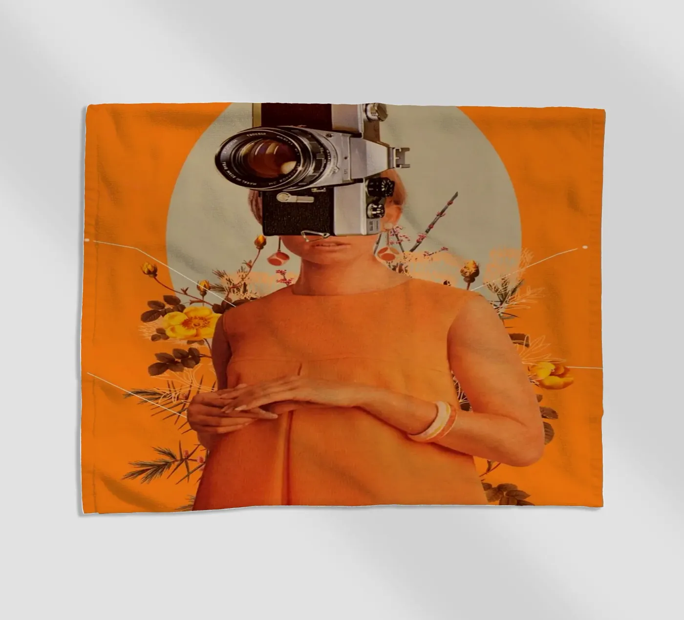 Camerahead beach towel by Frank Moth