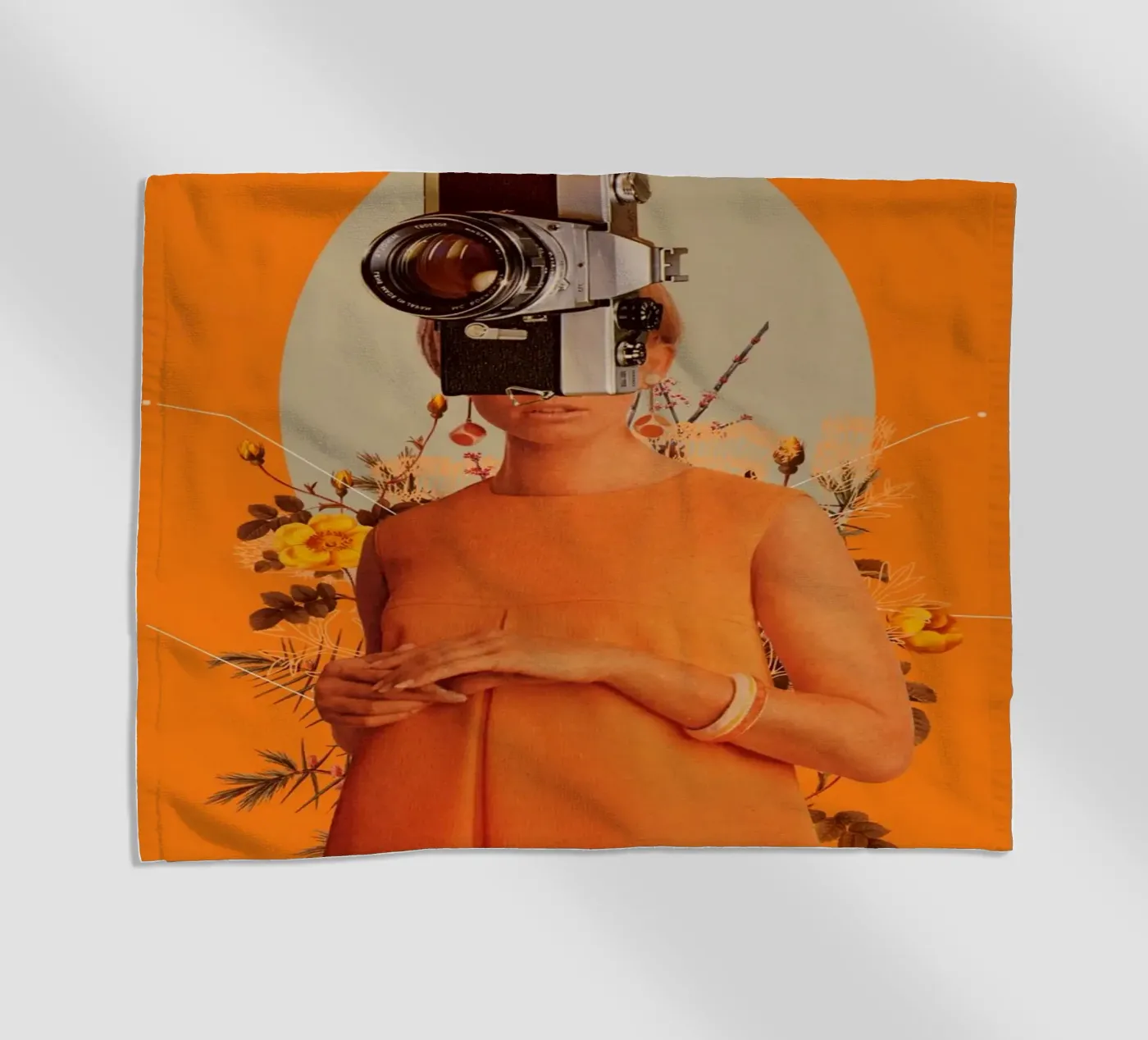 Camerahead beach towel by Frank Moth