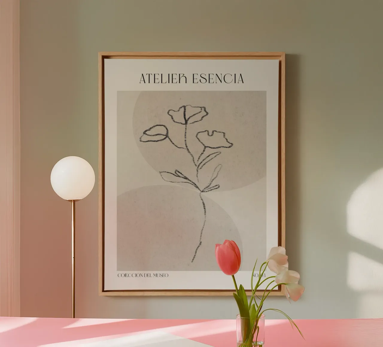 Art Bohemian No 56 tela con Cornice a cassetta da treechild