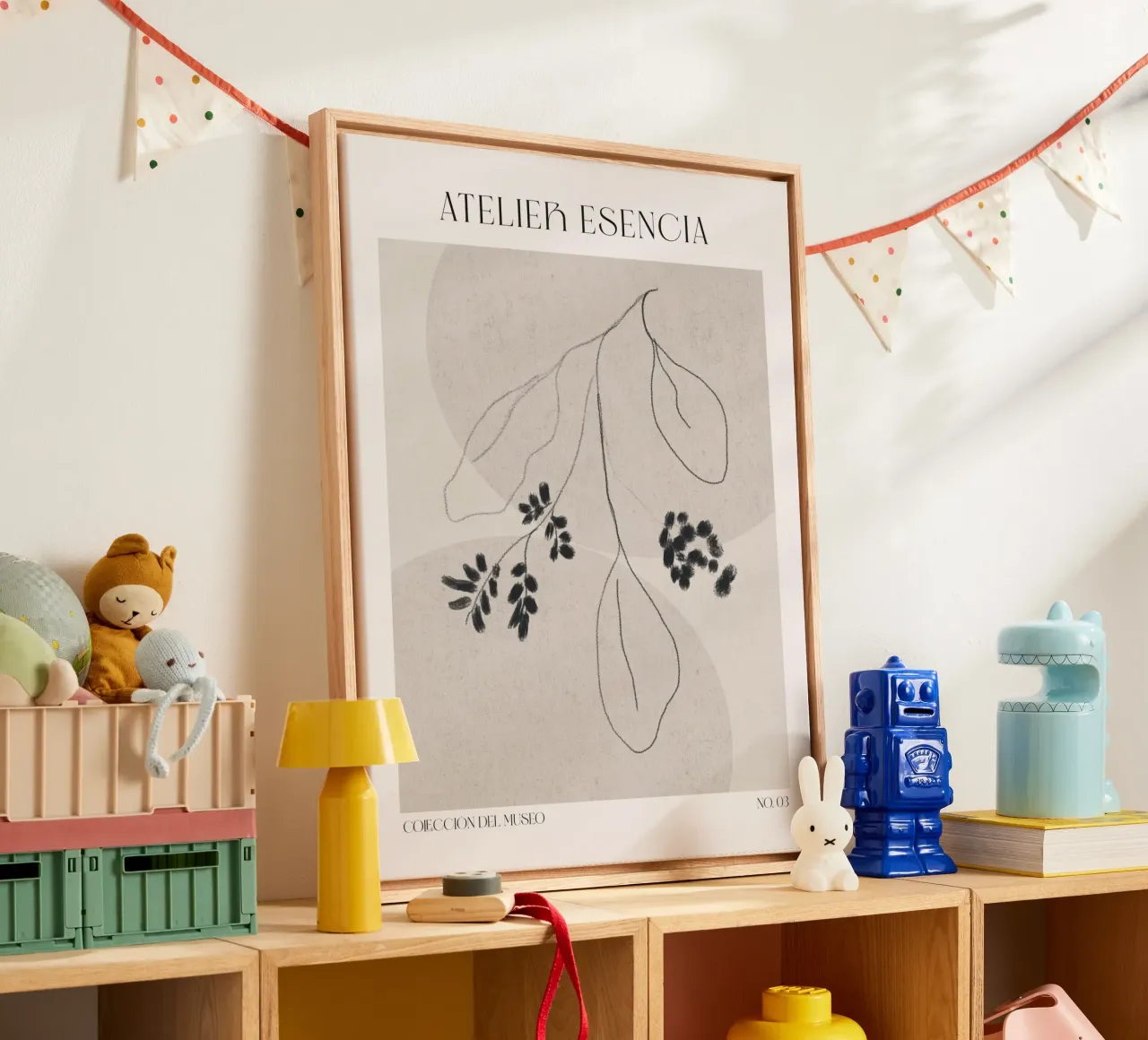 Art Bohemian No 57 tela con Cornice a cassetta da treechild
